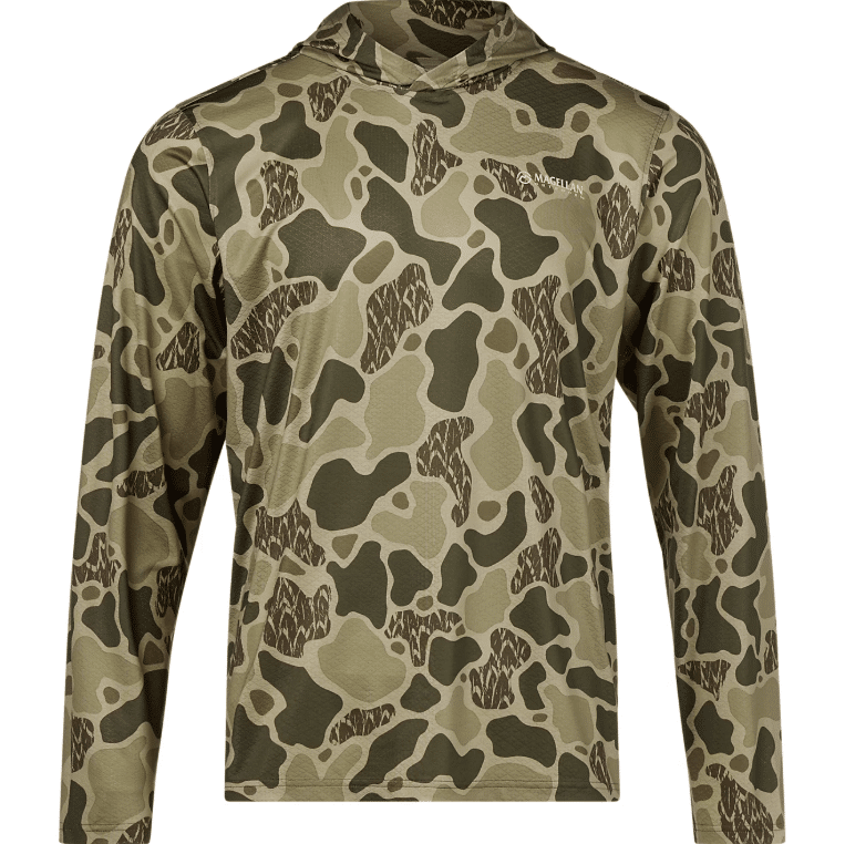 Playera Caballero Magellan Manga Larga Dry Fit Camo Paloma Con Gorro Talla 2XL - Camisas y playeras | Outdoors Victoria